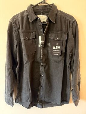G-Star Raw men’s Black Button-Up Shirt(brand new)